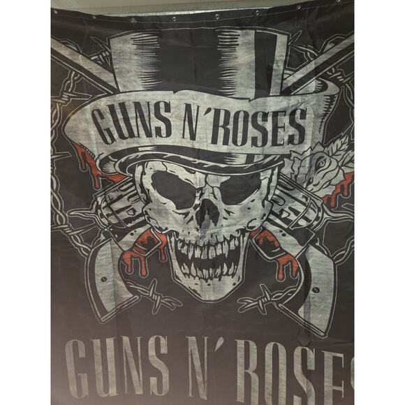 Vintage 1980s Guns N' Roses Banner Tapestry 68"×68"